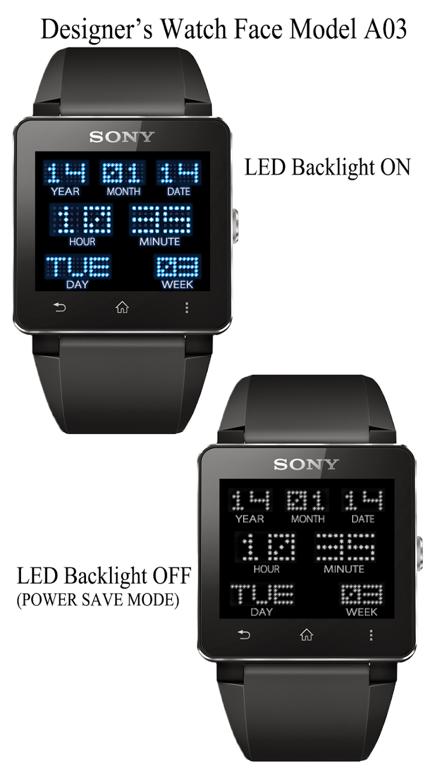 A03 WatchFace for SmartWatch2 Screen 3