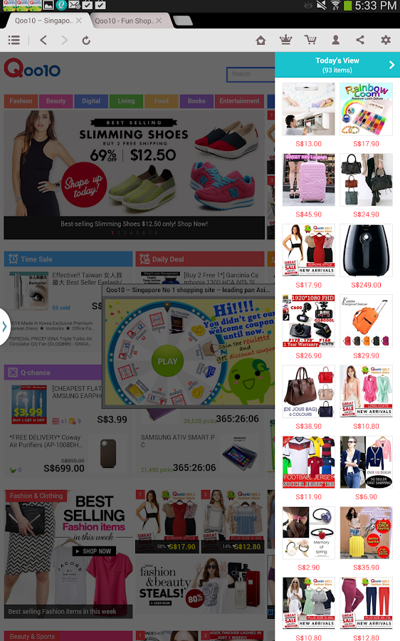 Qoo10 SG for Tablet Android Apps on Google Play