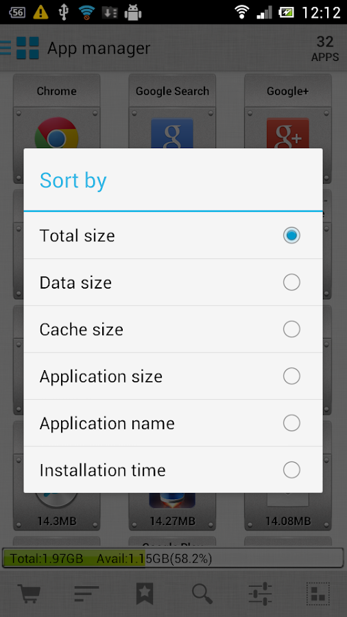 AppMgr III (App 2 SD) - screenshot