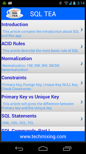 SQL Tea