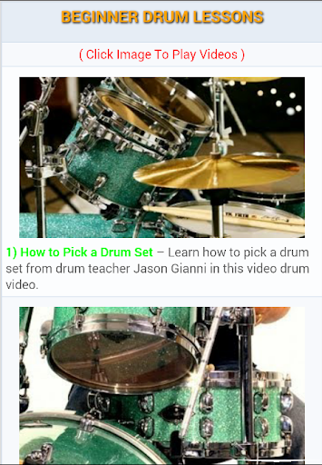 Beginner Drum Lessons