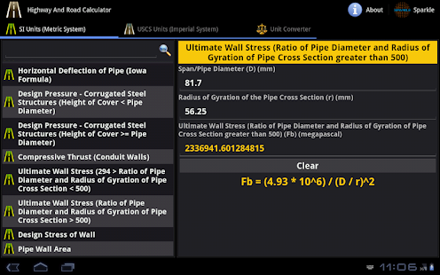 Highway and Road Calc. Tablet Screenshots 14
