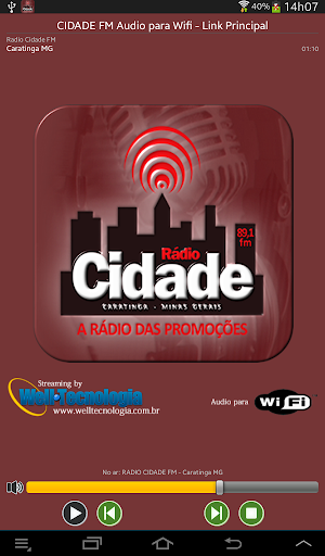 RADIO CIDADE FM - CARATINGA MG