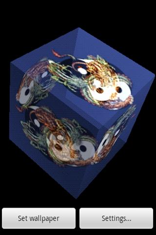 3D  tiger dragon Screen 2