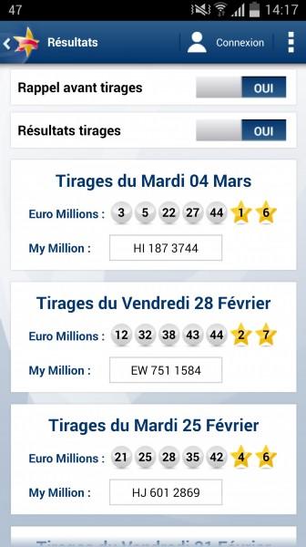 Euro Millions - My Million Screen 3
