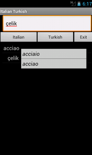Italian Turkish Dictionary