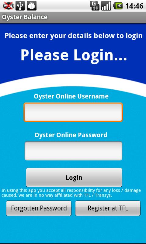 Oyster Balance Screen 2