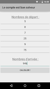 Lastest Le compte est bon Solveur APK for Android