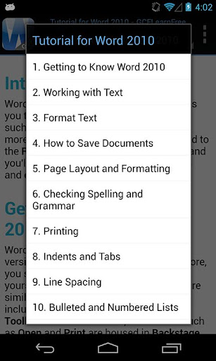 GCF Word 2010 Tutorial