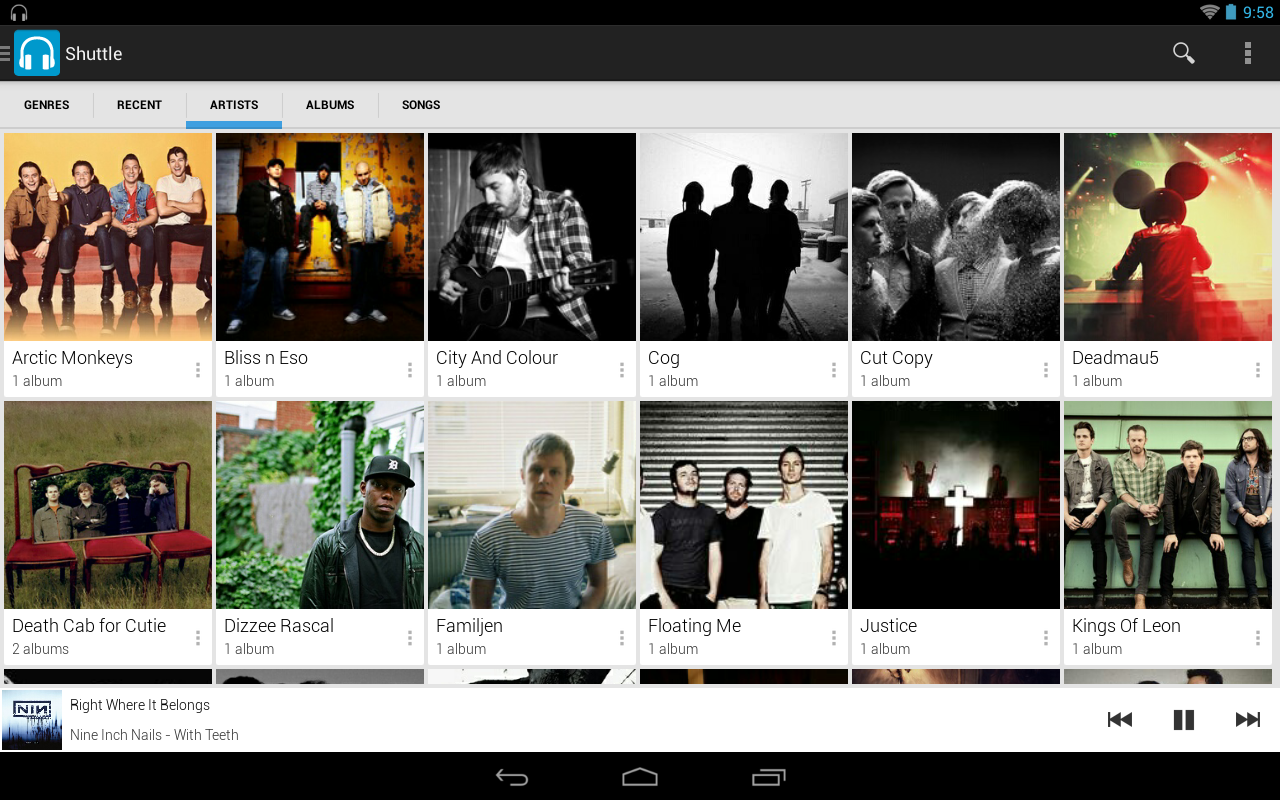  Shuttle Music Player, ottimo player in stile Holo per i vostri Android!