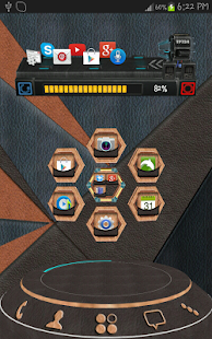 Next Launcher Leather 3D Theme - screenshot thumbnail