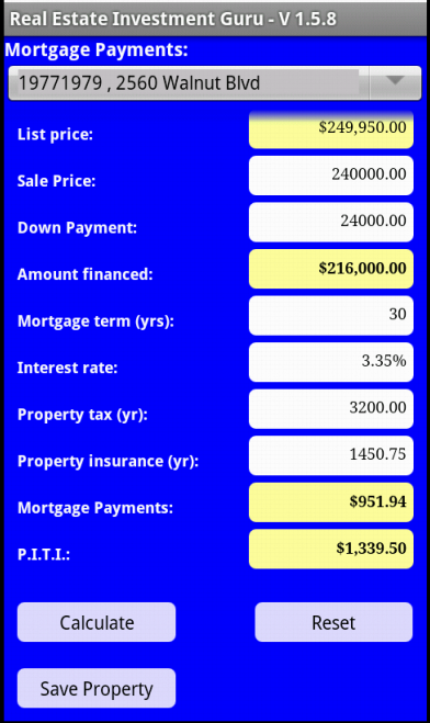 Real Estate Investment Guru Screen 2