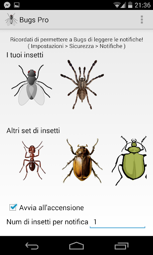 Notifiche Insetti Pro