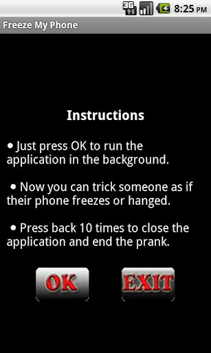 Freeze My Phone