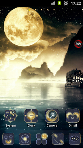 Moon theme Go Launcher