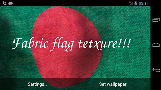 3D Bangladesh Flag Live Wallpaper(圖6)-速報App