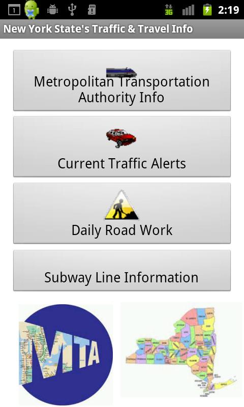 Android application NYS MTA/LIRR/Traffic &amp; Travel screenshort