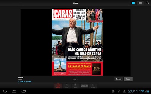 Android application Revista CARAS Brasil screenshort