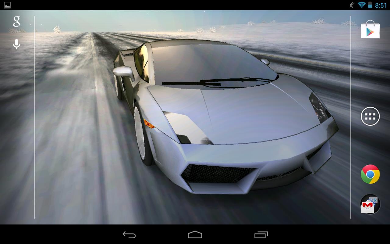 3D Car Live Wallpaper - screenshot