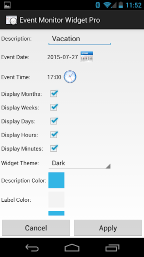 Event Monitor Widget Pro