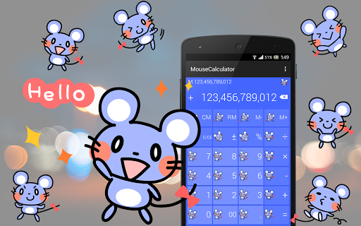 Cute mouse calculator