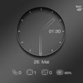 Transparent Clock UCCW skin Apk