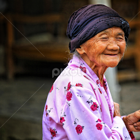 The Old Smoker by Syf Talkie - People Portraits of Women