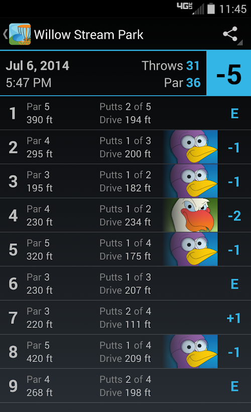 Android application Disc Golf Fanatic-Course Guide screenshort