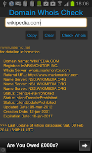 Domain Whois Check