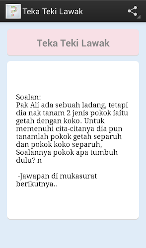 Teka Teki Lawak Latest Version For Android Download Apk