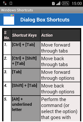 【免費教育App】Windows Shortcuts-APP點子