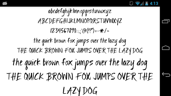 Fonts for FlipFont 50 Brush - náhled