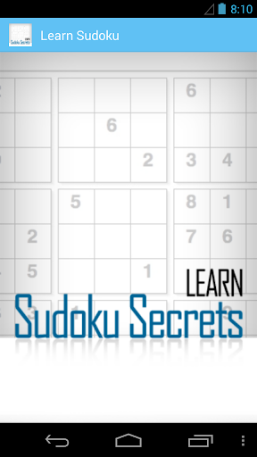 Learn Sudoku Secrets