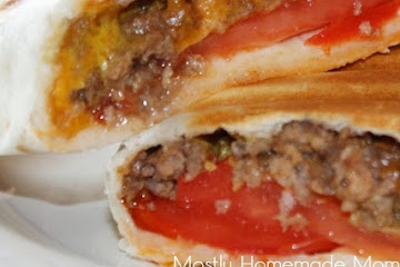 Grilled Cheeseburger Wraps
