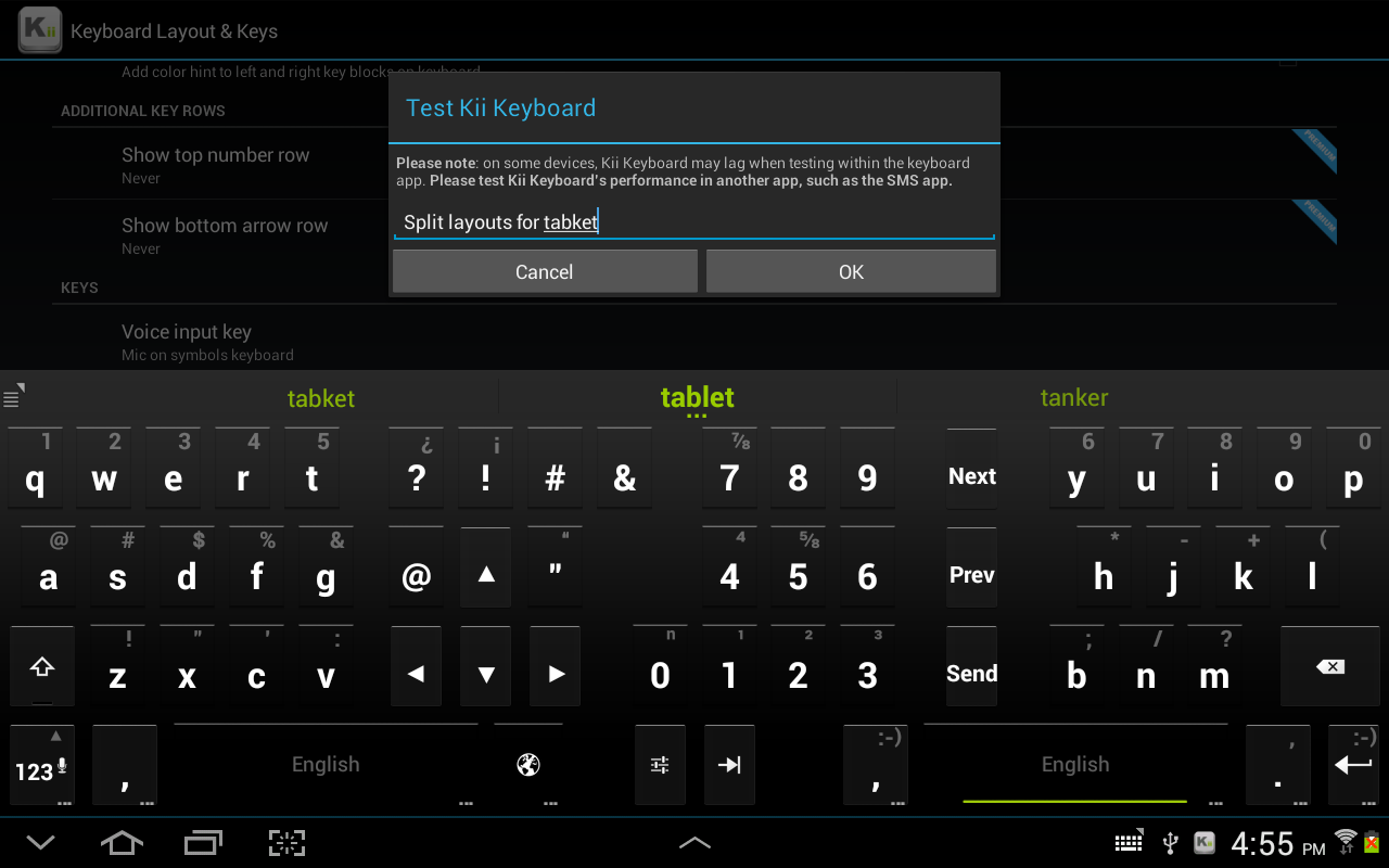Kii Keyboard + Emoji - screenshot