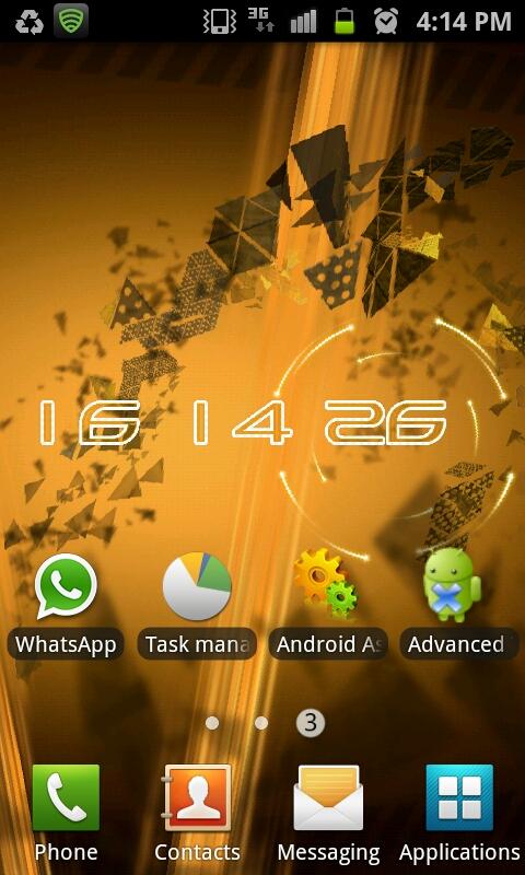 Gold Future Interface LWP Screen 3