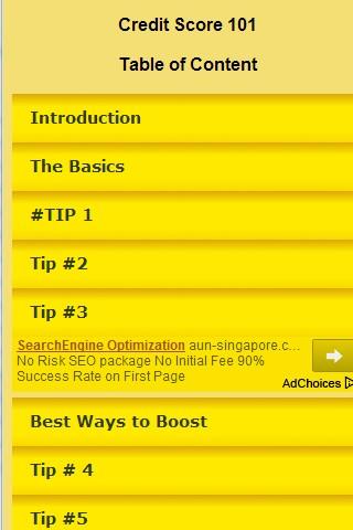 【免費財經App】Credit Score Tips-APP點子