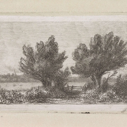 Bomen in een weidelandschap, Jacob Jan van der Maaten
