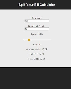 Split Your Bill Calculator Screenshots 3