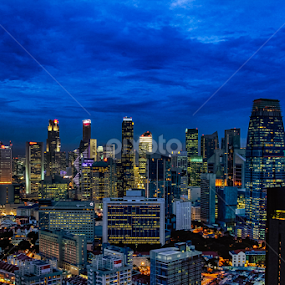 Pulse of the City II by Michael Pua - City,  Street & Park Skylines