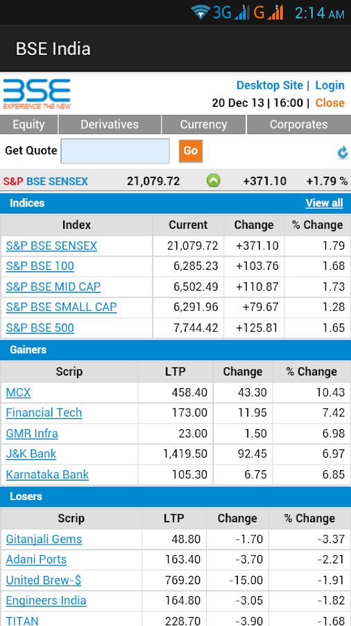 nse stock options quotes