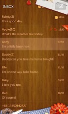 GO SMS Pro Romantic fruit them