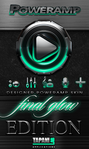 Poweramp skin Mint Glow