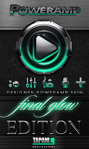 Poweramp skin Mint Glow v3.10