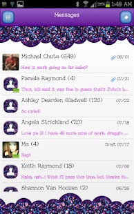 Lastest GO SMS - Dark Glitter 2 APK for Android