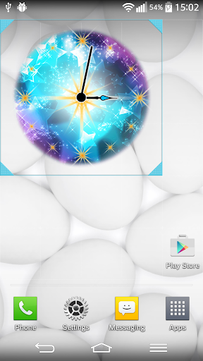 Glitter Clock Widget