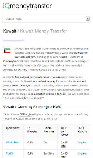 Kuwait Transfer KWD