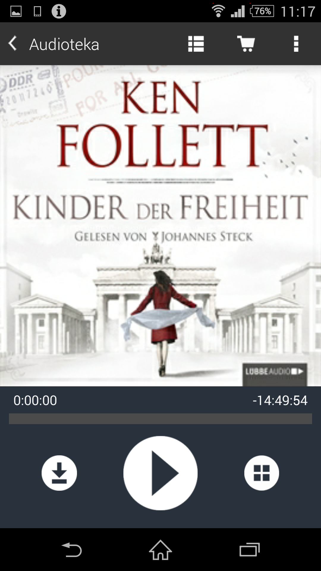 Android application Audioteka screenshort