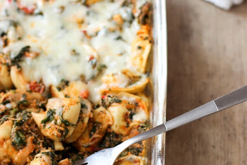 Baked Tortellini with Spinach