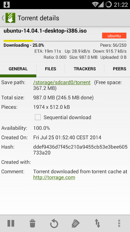 tTorrent Lite - Torrent Client - screenshot